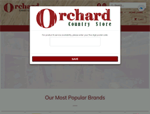 Tablet Screenshot of orchardcountrystore.com